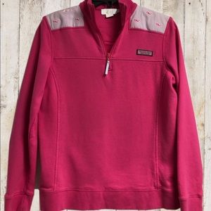 Vineyard Vines pink crew pullover sz S